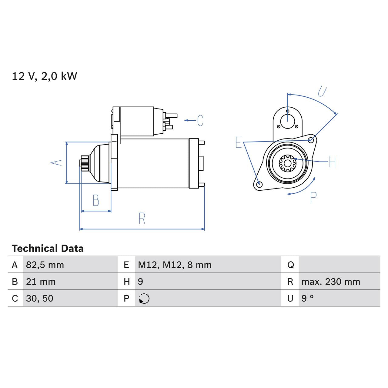 BOSCH 0986018380 Starter