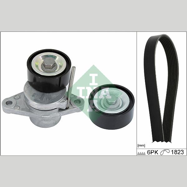 INA 529036610 V-Ribbed Belt Set