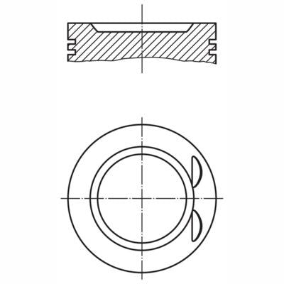 MAHLE 0332101 Piston