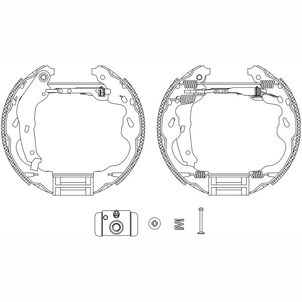 TEXTAR 84064501 Brake Shoe Set