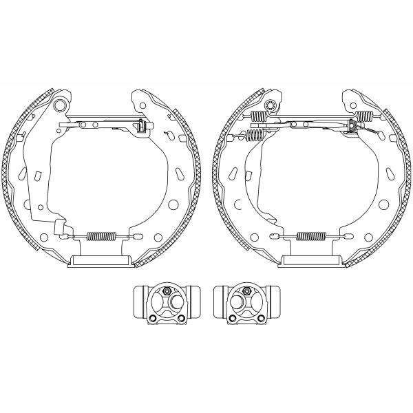 TEXTAR 84057400 Brake Shoe Set
