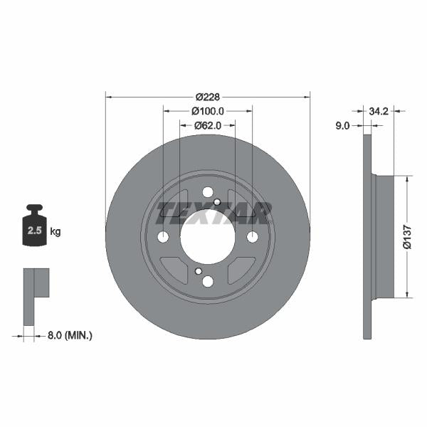 TRW MOTO BDA933 Brake Caliper Bracket