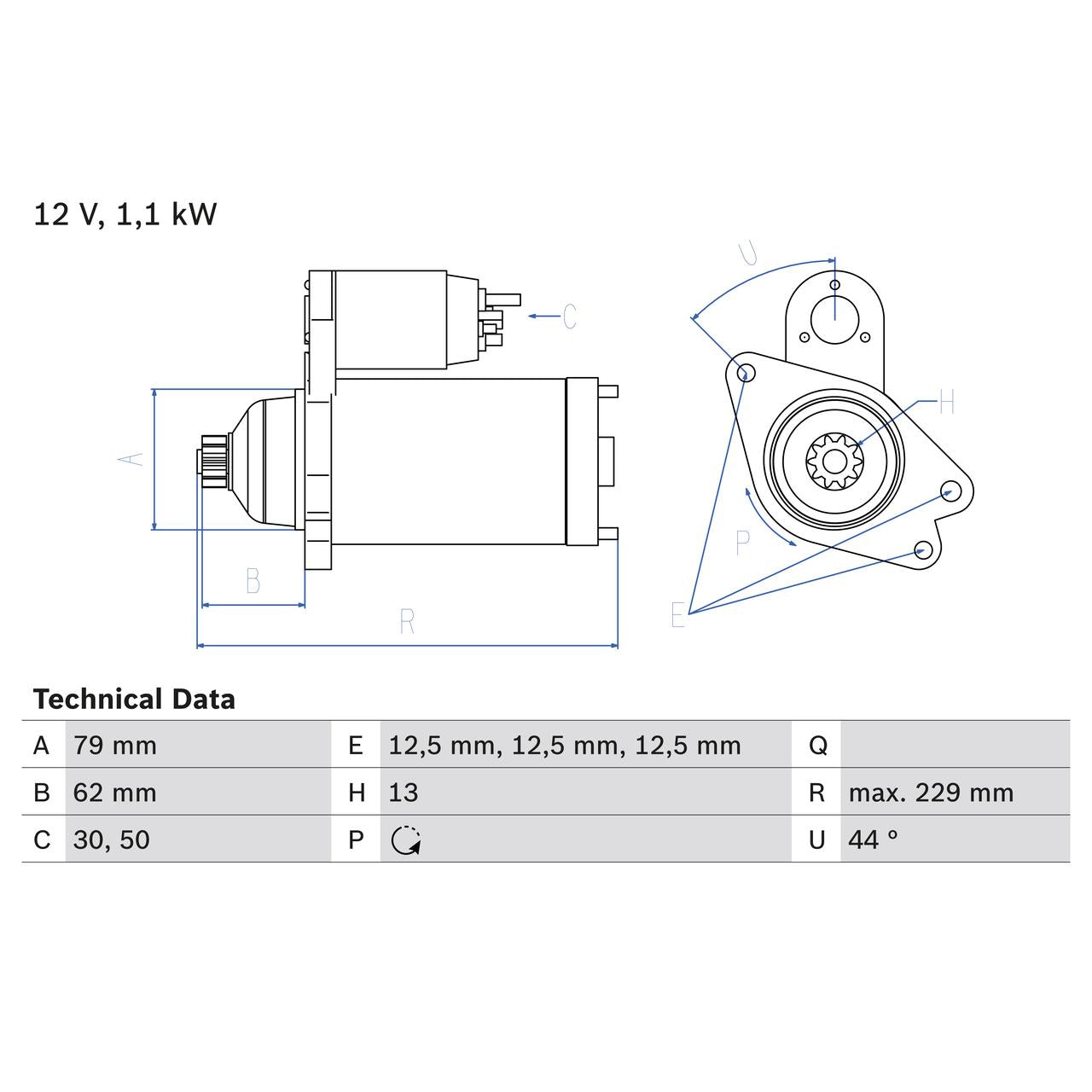 BOSCH 0986029110 Starter