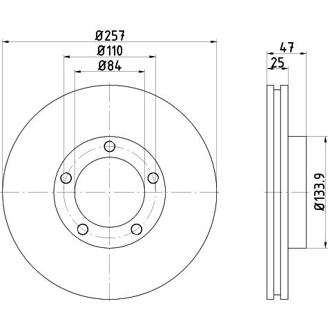 TEXTAR 92050400 Brake Disc