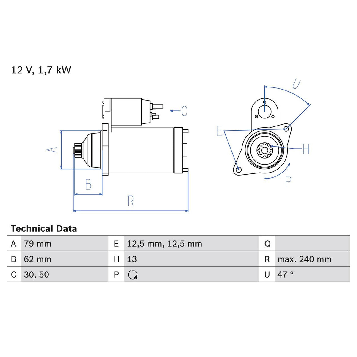 BOSCH 0986025150 Starter
