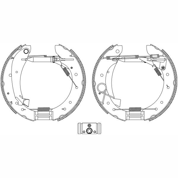TEXTAR 84049601 Brake Shoe Set
