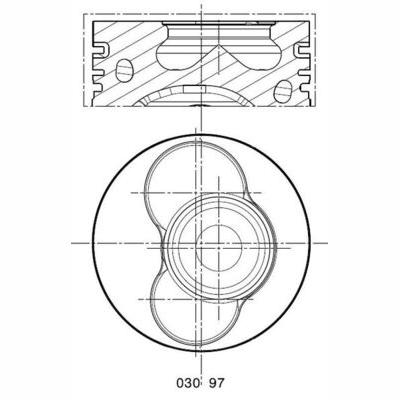 MAHLE 0309701 Piston