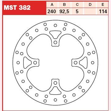TRW MOTO MST382 Brake Disc