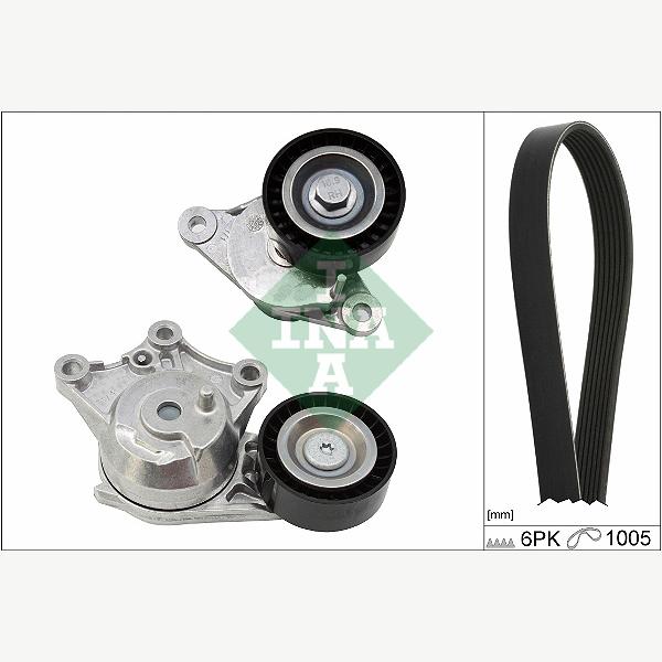 INA 529035810 V-Ribbed Belt Set