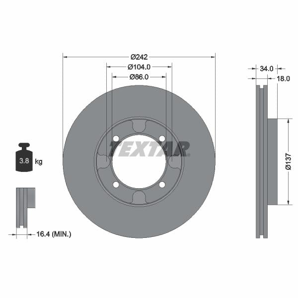 BOSCH 1987470600 Brake Caliper Guide Sleeve Kit