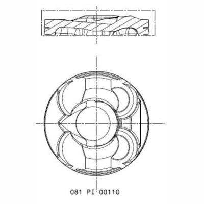 MAHLE 081PI00110001 Piston
