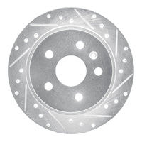 R1 Concepts R1 11-16 Buick Regal Rear Right Drilled & Slotted Silver Brake Rotor
