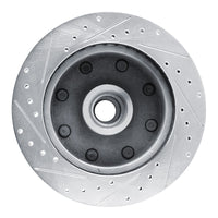 R1 Concepts R1 80-85 Ford F-250 2WD (Excl Super Duty) Front Right Drilled & Slotted Silver Brake Rotor