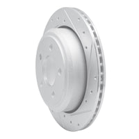 R1 Concepts R1 10-11 Ford Ranger (USA/Canada) Rear Right Drilled & Slotted Silver Brake Rotor