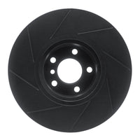 R1 Concepts R1 16-18 BMW X4 Left Front Slotted Black Brake Rotor