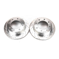 PowerStop Power Stop 00-05 Ford Excursion Rear Evolution Drilled & Slotted Rotors - Pair