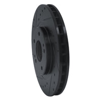 R1 Concepts R1 91-93 Dodge STEALTH Front Left Drilled & Slotted Black Brake Rotor