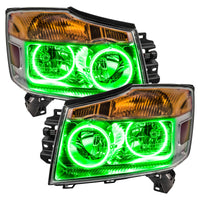 ORACLE Lighting Oracle Nissan Titan 08-15 Halo Kit - ColorSHIFT w/ Simple Controller