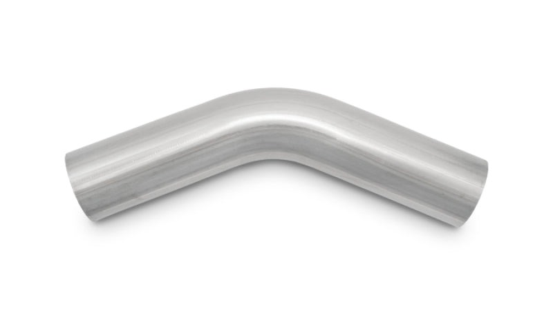 Vibrant 2.25in O.D. T304 SS 45 deg Mandrel Bend 6in x 6in leg lengths (3.375in Centerline Radius)