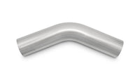 Vibrant 2.25in O.D. T304 SS 45 deg Mandrel Bend 6in x 6in leg lengths (3.375in Centerline Radius)