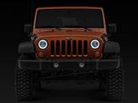 Raxiom 07-18 Jeep Wrangler JK LED Halo Headlights- Chrome Housing (Clear Lens)