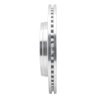 R1 Concepts R1 08-12 Jeep J8 Front Right Drilled & Slotted Silver Brake Rotor