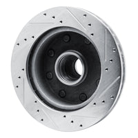 R1 Concepts R1 80-85 Ford E-250 Econoline Front Left Drilled & Slotted Silver Brake Rotor