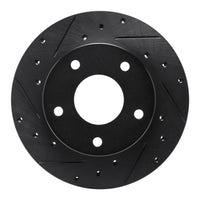 R1 Concepts R1 82-88 Chevrolet Camaro Rear Left Drilled & Slotted Black Brake Rotor