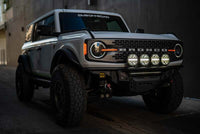 DV8 Offroad 7in Halo Elite Round Light w/ Accent Halo - White/Amber