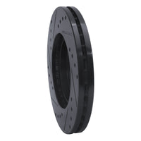R1 Concepts R1 92-95 Toyota MR2 Front Right Drilled & Slotted Black Brake Rotor