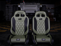 PRP Seats PRP 03-06 Jeep Wrangler TJ Enduro Elite Suspension Seat Trek Edition - Gray (Pair)