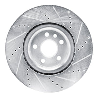 R1 Concepts R1 20-20 Jaguar F-Pace Front Left Drilled & Slotted Silver Brake Rotor