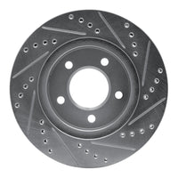 R1 Concepts R1 98-00 Chrysler LHS Front Left Drilled & Slotted Silver Brake Rotor