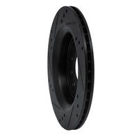 R1 Concepts R1 03-11 Cadillac BLS (Mexico) Rear Right Drilled & Slotted Black Brake Rotor
