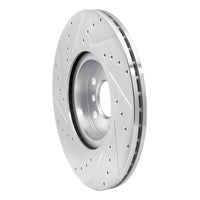 R1 Concepts R1 15-25 BMW X1 (USA/Canada) Front Right Drilled & Slotted Silver Brake Rotor