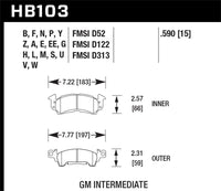 Hawk Performance Hawk 76-77 Chevrolet Camaro LT / 72 Camaro Z28 / 69-81 Camaro Super Duty Street Front Brake Pads