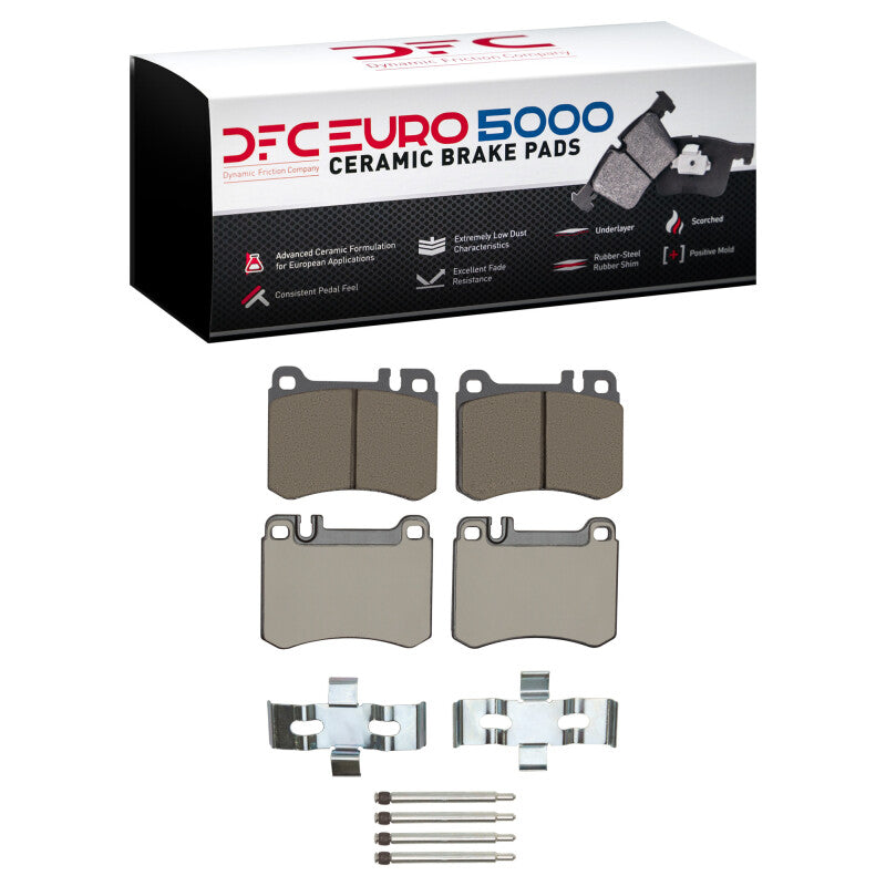 DFC 86-89 Mercedes-Benz 560SL Front Euro 5000 Ceramic Brake Pads and Hardware Kit