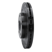 R1 Concepts R1 92-98 Lexus SC300 Front Right Drilled & Slotted Black Brake Rotor
