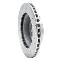 R1 Concepts R1 87-90 Dodge DAKOTA 4WD Front Left Drilled & Slotted Silver Brake Rotor