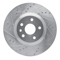 R1 Concepts R1 13-19 Buick Regal Front Left Drilled & Slotted Silver Brake Rotor