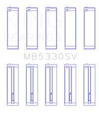 King Engine Bearings Mercedes Benz Om611.960/981/821/962/966 (Size +0.50mm) Main Bearing Set
