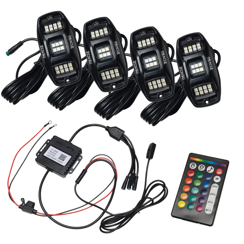 ORACLE Lighting Oracle Underbody RGB+W Wheel Well Rock Light Kit - 4 PCS - ColorSHIFT