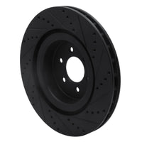 R1 Concepts R1 2003-2017 Dodge Viper Front Left Drilled & Slotted Black Brake Rotor