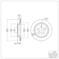 DFC 94-04 Ford Mustang Rear GeoSPEC Coated Rotor