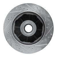 R1 Concepts R1 92-02 Chevrolet Suburban 2500 Front Left Drilled & Slotted Silver Brake Rotor