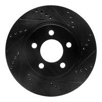 R1 Concepts R1 01-11 Ford Explorer Sport Front Right Drilled & Slotted Black Brake Rotor
