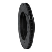 R1 Concepts R1 07-17 Nissan TIIDA (Mexico) Front Right Drilled & Slotted Black Brake Rotor