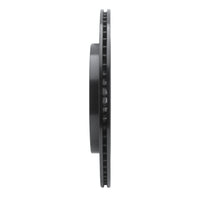 R1 Concepts R1 13-19 Ford Police Interceptor Sedan Rear Left Drilled & Slotted Black Brake Rotor