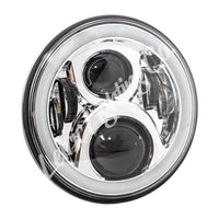 Letric Lighting 7in LED Chrome Full-Halo Indian