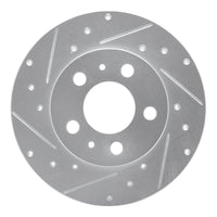 R1 Concepts R1 67-72 Volvo 164 Front Left Drilled & Slotted Silver Brake Rotor